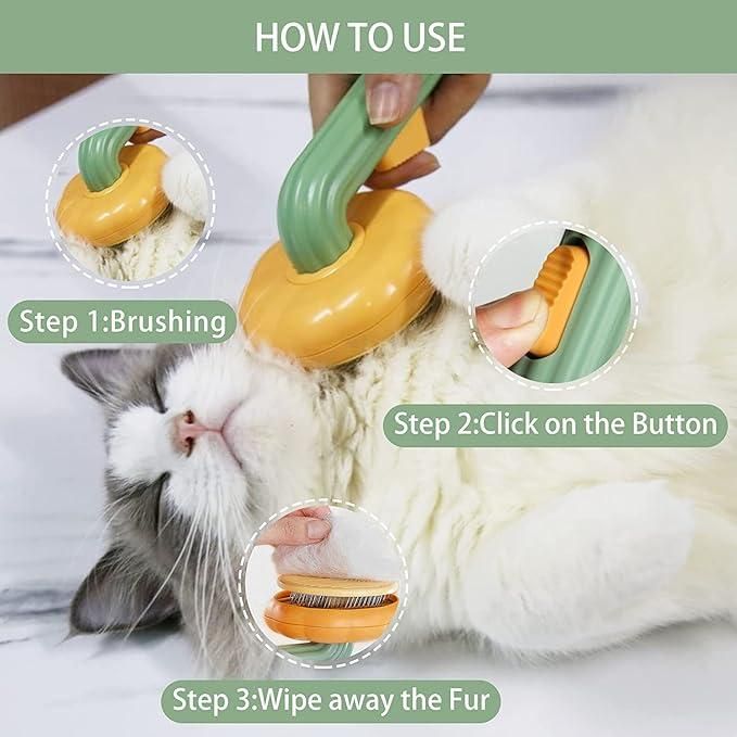 Self-Cleaning Pet Comb for Dogs & Cats | Effortless Grooming Brush