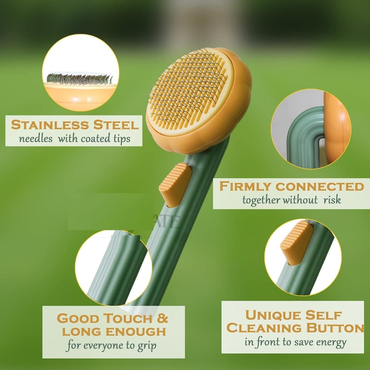 Self-Cleaning Pet Comb for Dogs & Cats | Effortless Grooming Brush