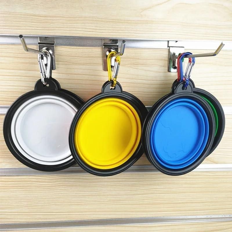 Foldable Silicone Pet Bowl with Clip | Essential for Travel & Walks